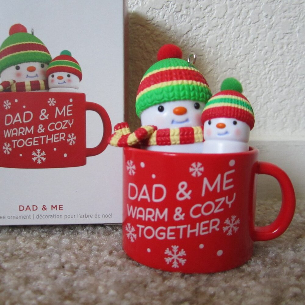 Dad & Me Warm & Cozy Together 2023 Hallmark ornament